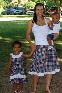 In matching Creole wear! October 2010