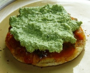 Add on a layer of pumpkin seed 'cheese' -it keeps getting yummier!