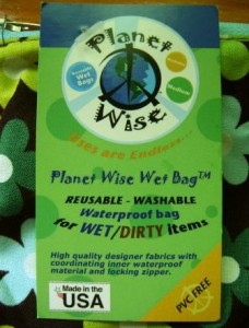 Planet Wise Wet Bag Label