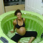 dsc02075 Trying out the pool a few weeks before the birth!