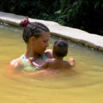 mamaandkeeyahattikwen A quick soak in the hot tubs at Ti Kwen Glo Cho