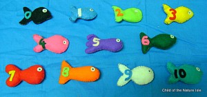 Felt fish all 1-10