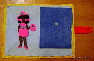 felt doll pretty in pink